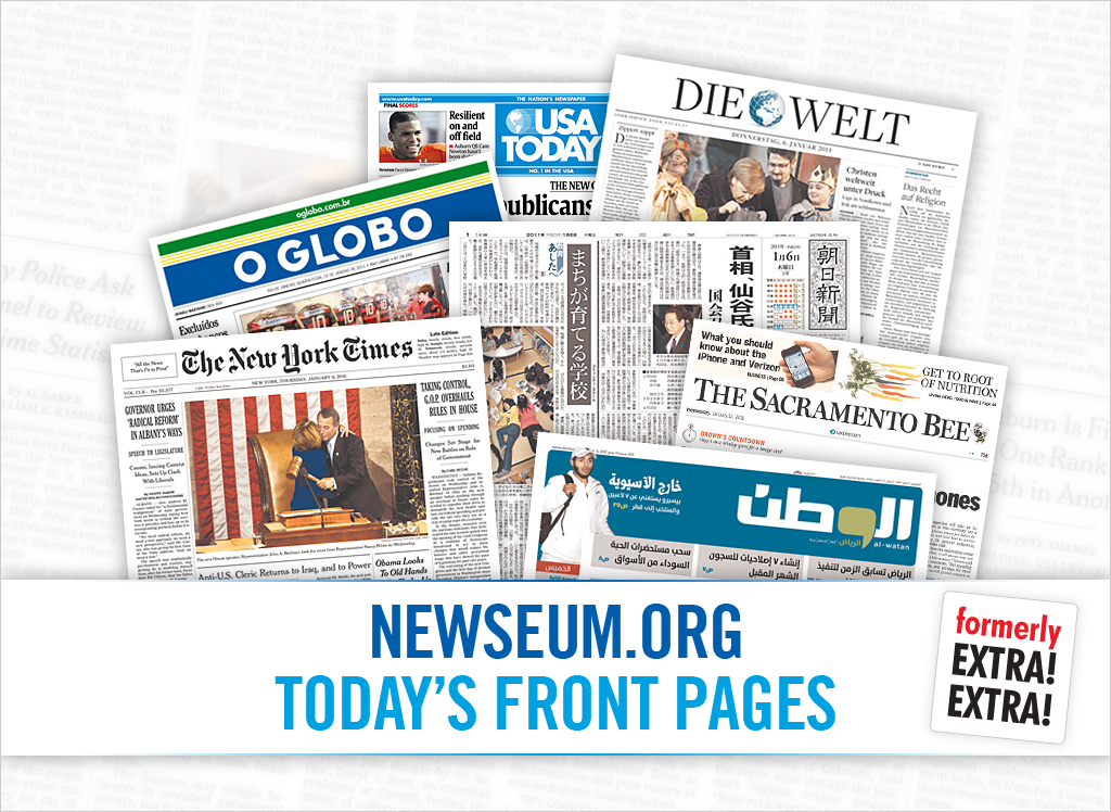 Newseum Front Page